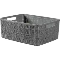 Curver Panière en jute - Rectangulaire M - 12 L - 100% Recyclé