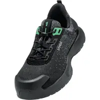 Uvex Chaussures de sécurité basses 1 x-craft S1 PL, noir/vert noir/vert 42