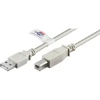 Goobay - Câble USB - USB type B (M) pour USB (M) - USB 2.0 - 2 m - gris