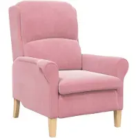 vidaXL fauteuil Rose 76 x 94 x 102 cm Velours