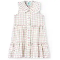 Boboli 208088 Sleeveless Dress Beige 18 Months Fille