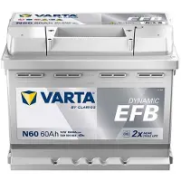 Varta N60 Blue Dynamic EFB 12V 60Ah 640A Batterie automobile Start-Stop 560 500 064