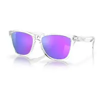 Oakley Frogskins Prizm Sunglasses Blanc,Bleu Prizm Violet Iridium/CAT3