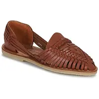 Mapache Sandales plates ALEGRE femmes - Marron - 38