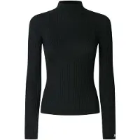 Pepe Jeans pour femme. PL7000026 Perkins Pull Carla noir (S), Casuel, Coton