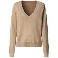 Pepe Jeans pour femme. PL7000091 Pull beige Coraline V (XL), Casuel, Coton