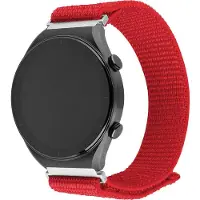FIXED Bracelet sport en nylon avec attache rapide 20 mm pour smartwatch rouge (20 mm, Nylon), Sangles de montre, Rouge
