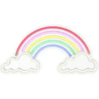 Globo Lighting Applique LED, lampe décorative arc-en-ciel, plastique opale, L 40 cm