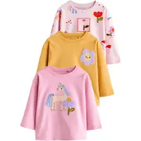 Next T-Shirt jaune / mélange de couleurs / rose / rose clair