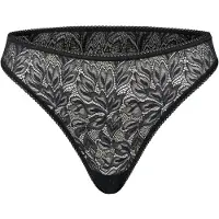 Erlich Textil String 'Iconic Lace' noir chiné