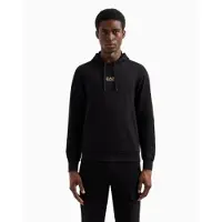 Emporio Armani pour homme. 8NPM32_PJVRZ Sweat à capuche en coton Core Identity noir (XXS), Casuel, Manche longue