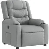 vidaXL Fauteuil relax gris clair Tissu