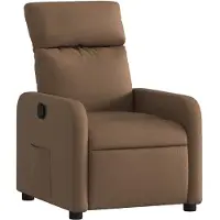 vidaXL Fauteuil relax brun Tissu