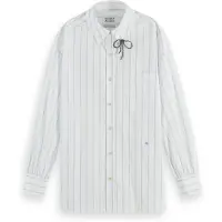 Scotch & Soda Girlfriend Long Sleeve Shirt Blanc 38 Femme