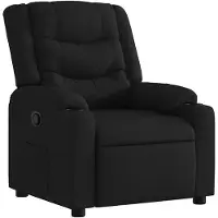vidaXL Fauteuil relax noir tissu