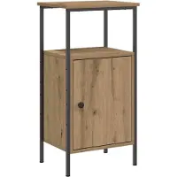 vidaXL Table de chevet chêne artisanal 41x31x80 cm bois d'ingénierie
