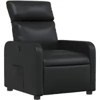 vidaXL Fauteuil relax noir similicuir