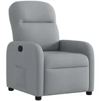 vidaXL Fauteuil relax gris clair Tissu