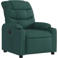 vidaXL Fauteuil relax vert foncé Tissu