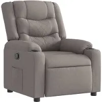 vidaXL Fauteuil relax Taupe Tissu