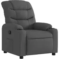 vidaXL Fauteuil relax gris foncé Tissu