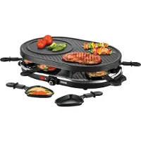 Unold RACLETTE 48795 Gourmet - Raclettegrill/Grill - 1.2 kW - Schwarz