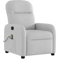 vidaXL Fauteuil de massage gris nuageux Tissu