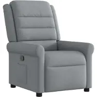 vidaXL Fauteuil relax gris clair Tissu