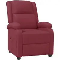 vidaXL Fauteuil relax vin rouge similicuir
