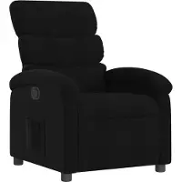 vidaXL Fauteuil relax, tissu noir