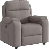 vidaXL Fauteuil relax Taupe Tissu