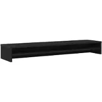 vidaXL Support d'écran Chêne noir 100 x 24 x 13 cm Bois composite