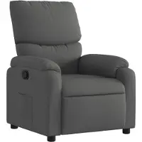 vidaXL Fauteuil relax gris foncé Tissu