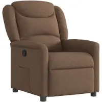 vidaXL Fauteuil relax brun Tissu