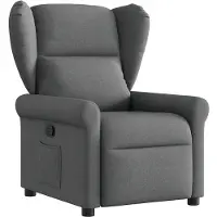vidaXL Fauteuil relax gris foncé Tissu