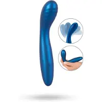 Sweet Smile Smile - vibromasseur flexible point G - silicone bleu