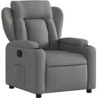 vidaXL Fauteuil relax gris foncé Tissu
