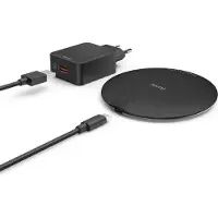 Hama Chargeur Sans Fil Qi-fc15 Métal 15 W Noir (201687)