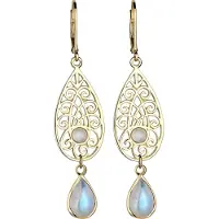 Elli Boucles d'oreilles bleu clair / or