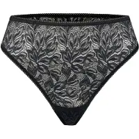 Erlich Textil String 'Iconic Lace' noir chiné