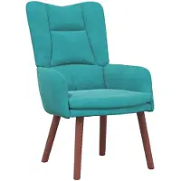vidaXL Fauteuil relaxant Turquoise 63 x 67 x 94 cm Velours