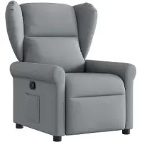 vidaXL Fauteuil relax gris clair Tissu