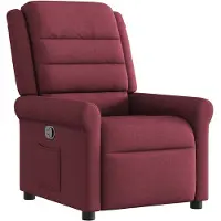 vidaXL Fauteuil relax rouge vin Tissu