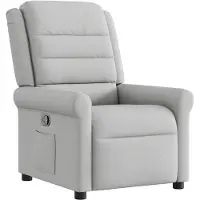 vidaXL Fauteuil relax gris nuageux Tissu