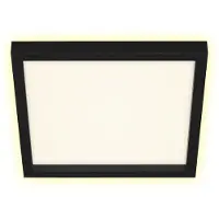 Briloner Plafonnier LED 18W effet rétro-éclairé noir Lampe de plafond
