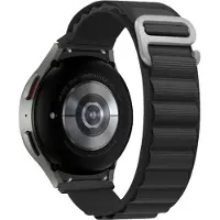 BigBen Interactive Bracelet Samsung G Watch Series Boucle alpine Connecteurs argent 155 à 210mm 20mm Noir Bigben