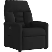 vidaXL Fauteuil relax noir tissu