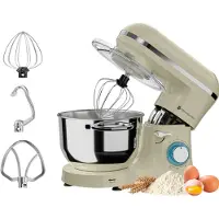 Kitchenbrothers Robot de cuisine - Robot de cuisine - 6.2L - Mixeur avec bol de mixage - Mixeur de cuisine - 2000W - Champagne