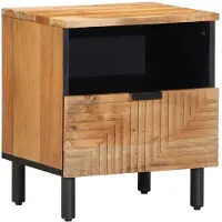 vidaXL Table de chevet 40x33x46 cm en bois massif d'acacia