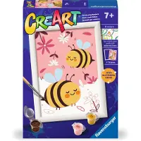 Ravensburger CreArt Peinture sur Numéro - Les abeilles joyeuses